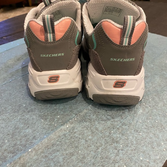 Sz 10 Skechers Gray and Teal Women's Sneakers - Picture 2 of 3